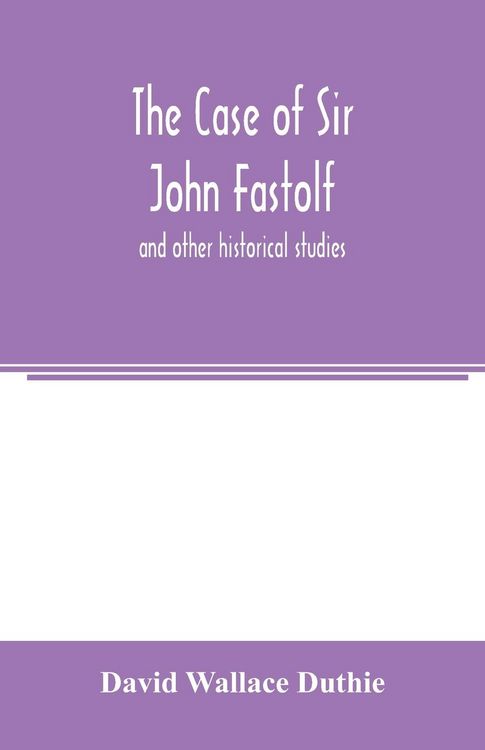 Produktbild: The case of Sir John Fastolf