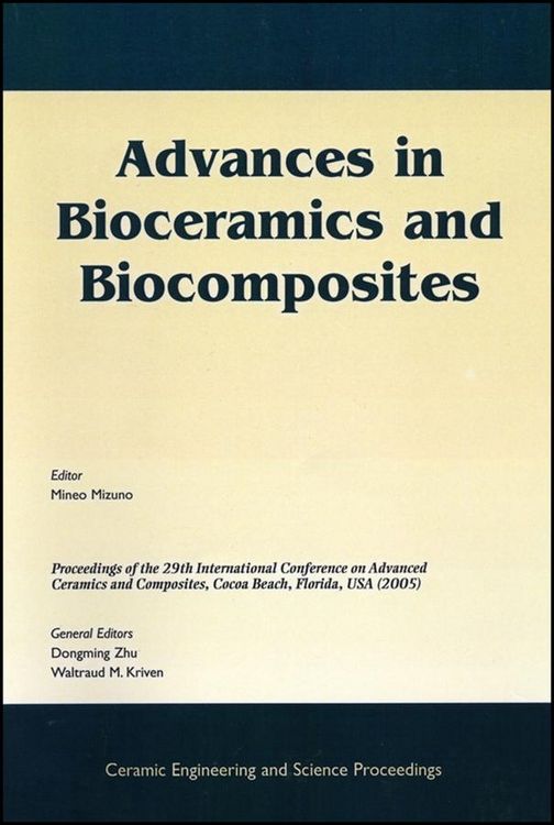Produktbild: Advances in Bioceramics and Biocomposites