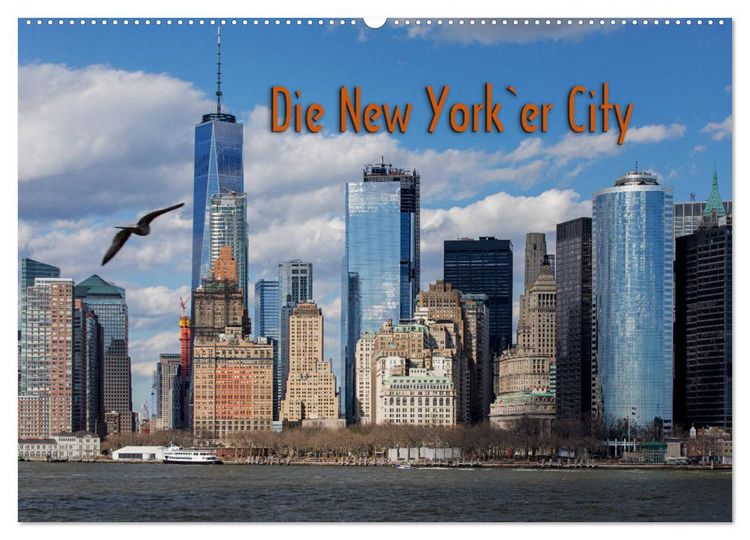 Produktbild: Die New Yorker City (Wandkalender 2026 DIN A2 quer), CALVENDO Monatskalender