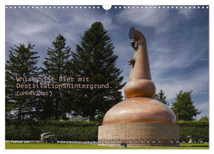 Produktbild: Whisky-Spr&uuml;che (Wandkalender 2026 DIN A3 quer), CALVENDO Monatskalender