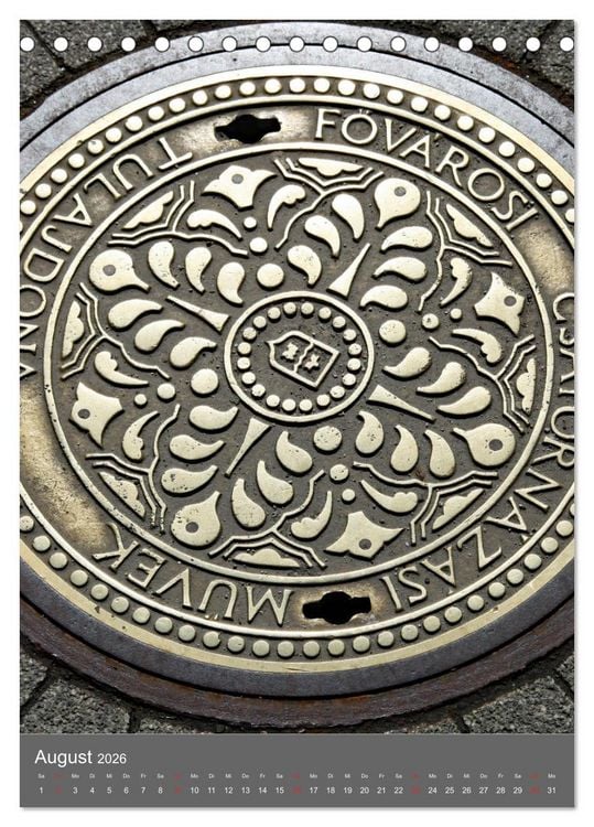 Produktbild: Gullydeckel (Tischkalender 2026 DIN A5 hoch), CALVENDO Monatskalender
