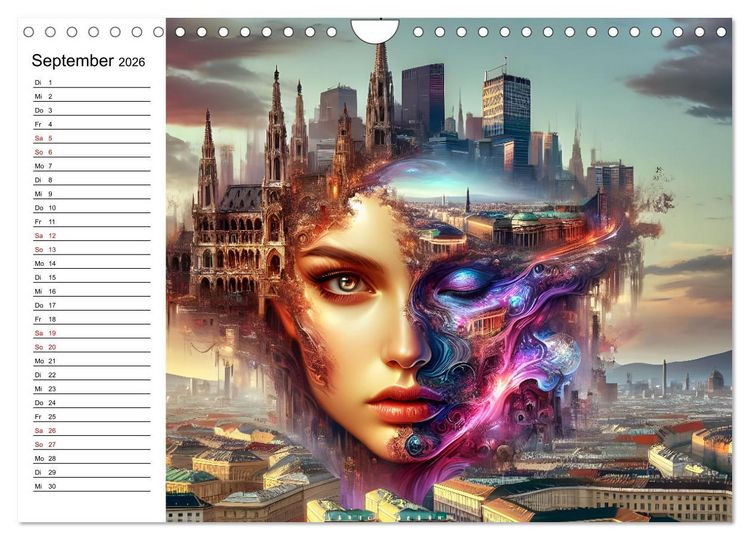 Produktbild: Metropolengesichter (Wandkalender 2026 DIN A4 quer), CALVENDO Monatskalender