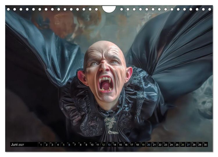 Produktbild: Vampire - Blutdurstige Nachtgestalten (Wandkalender 2027 DIN A4 quer), CALVENDO Monatskalender