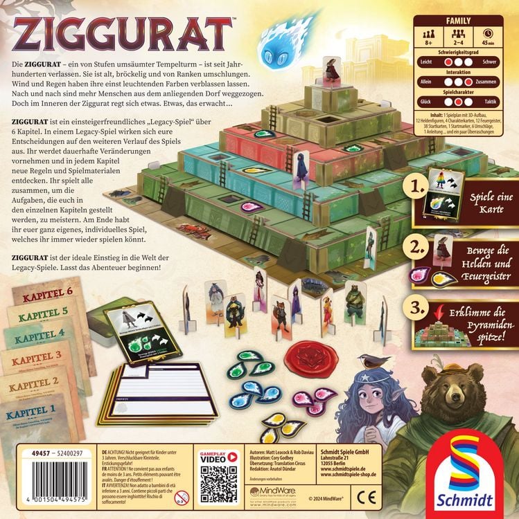 Produktbild: Schmidt 49457 - Ziggurat, Legacy-Spiel, Familienspiel