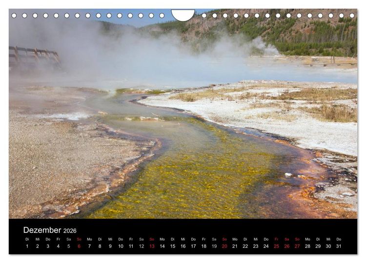 Produktbild: Yellowstone Impressionen (Wandkalender 2026 DIN A4 quer), CALVENDO Monatskalender