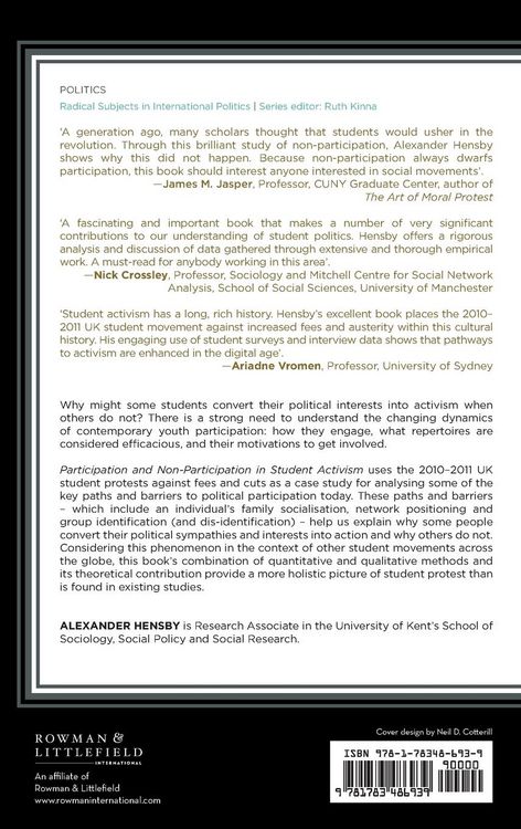 Produktbild: Participation and Non-Participation in Student Activism