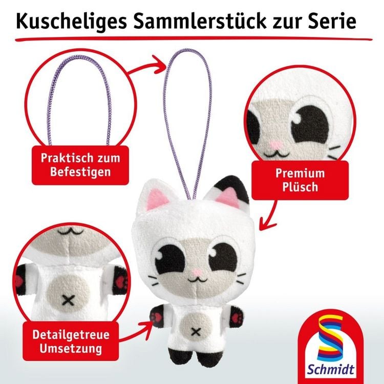 Produktbild: Gabby's Dollhouse, Panda Pf&ouml;tchen, 8,5 cm, Anh&auml;nger