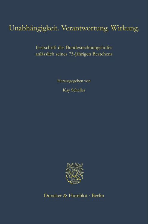 Produktbild: Unabh&auml;ngigkeit. Verantwortung. Wirkung.