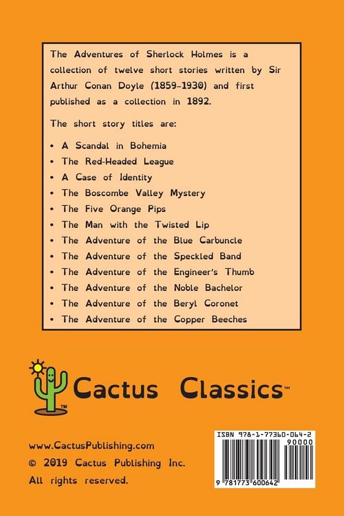Produktbild: The Adventures of Sherlock Holmes (Cactus Classics Dyslexic Friendly Font)