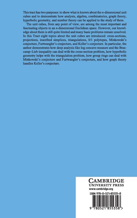 Produktbild: The Cube-A Window to Convex and Discrete Geometry