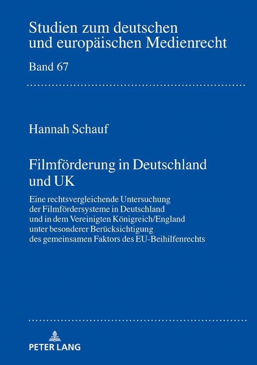 Produktbild: Filmf&ouml;rderung in Deutschland und UK