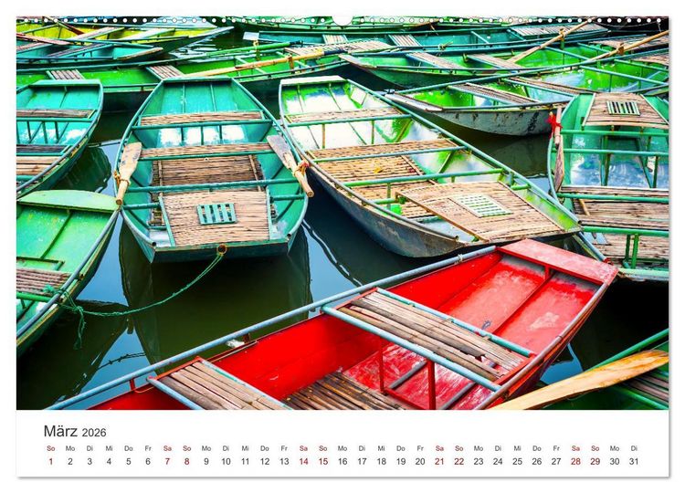 Produktbild: Vietnam - Das Land der Morgenr&ouml;te. (hochwertiger Premium Wandkalender 2026 DIN A2 quer), Kunstdruck in Hochglanz