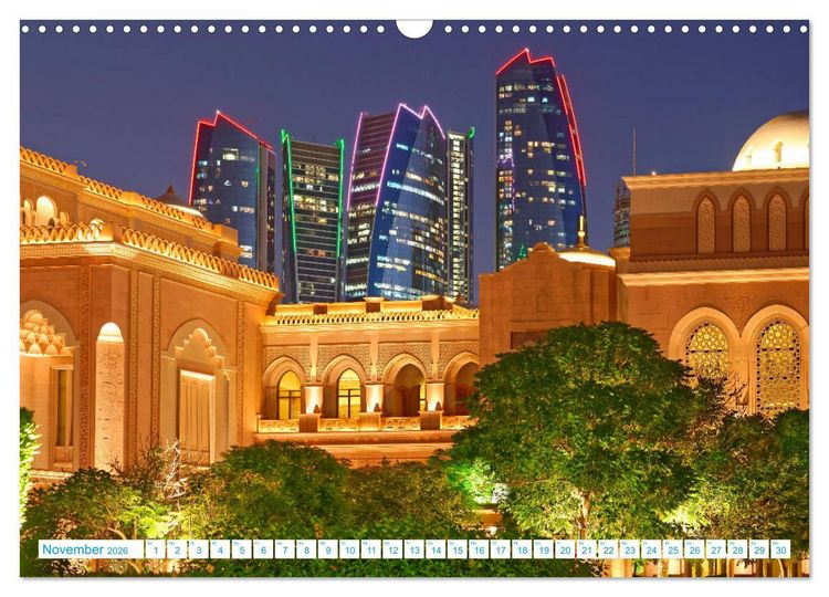 Produktbild: Atemraubendes Abu Dhabi - Idylle am Persischen Golf (Wandkalender 2026 DIN A3 quer), CALVENDO Monatskalender