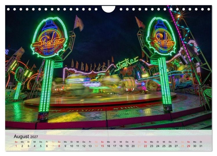 Produktbild: Lichterzauber auf dem Hamburger Dom (Wandkalender 2027 DIN A4 quer), CALVENDO Monatskalender