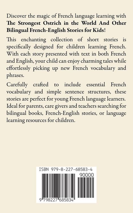 Produktbild: The Strongest Ostrich in the World And Other Bilingual French-English Stories for Kids