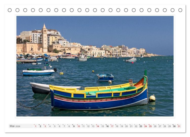 Produktbild: Malta. Impressionen einer Insel (Tischkalender 2026 DIN A5 quer), CALVENDO Monatskalender