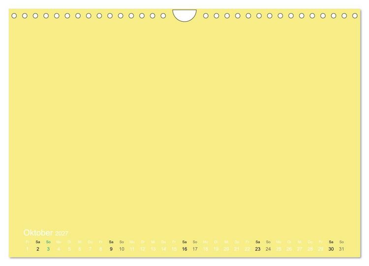 Produktbild: Bastelkalender - Gelb (Wandkalender 2027 DIN A4 quer), CALVENDO Monatskalender