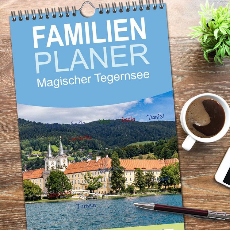 Produktbild: Familienplaner 2026 - Magischer Tegernsee mit 5 Spalten (Wandkalender, 21 x 45 cm) CALVENDO