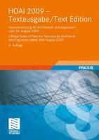 Produktbild: HOAI 2009-Textausgabe/HOAI 2009-Text Edition
