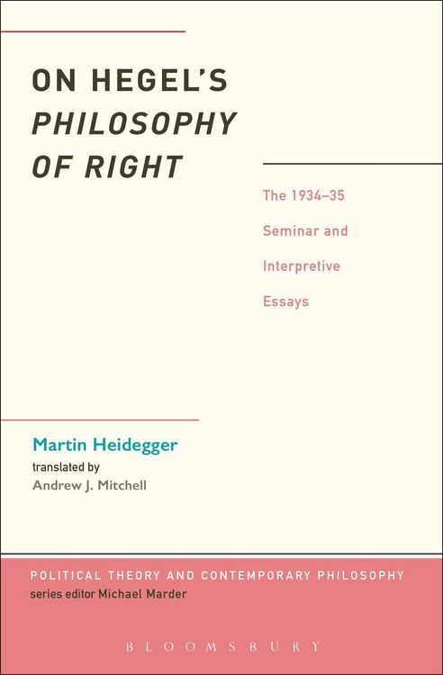 Produktbild: On Hegel's Philosophy of Right