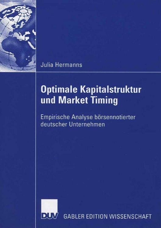 Produktbild: Optimale Kapitalstruktur und Market Timing
