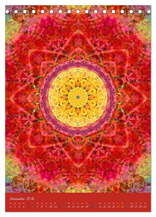 Produktbild: MANDALAS der Natur (Tischkalender 2026 DIN A5 hoch), CALVENDO Monatskalender