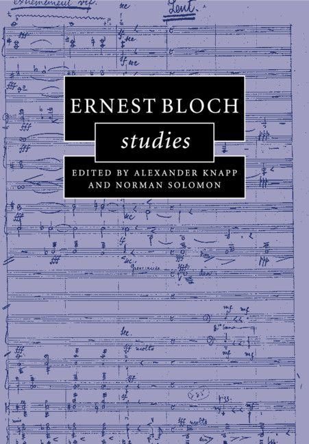 Produktbild: Ernest Bloch Studies