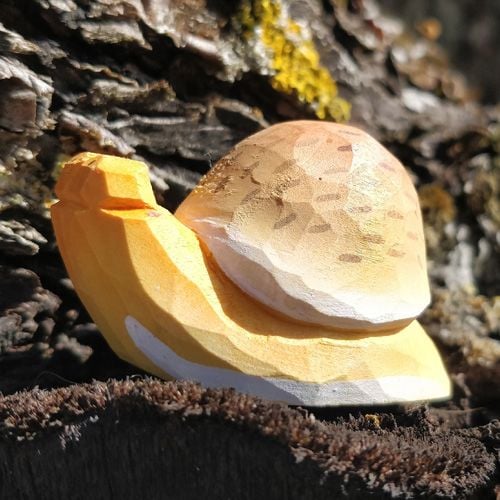 Produktbild: Wudimals A040715 - Schnecke, Snail, handgeschnitzt aus Holz