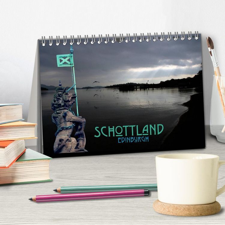 Produktbild: Schottland und Edinburgh (Tischkalender 2026 DIN A5 quer), CALVENDO Monatskalender