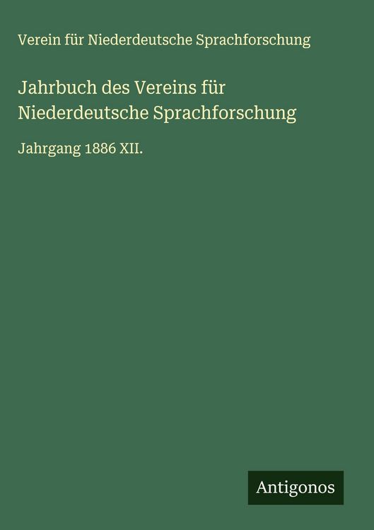 Produktbild: Jahrbuch des Vereins f&uuml;r Niederdeutsche Sprachforschung