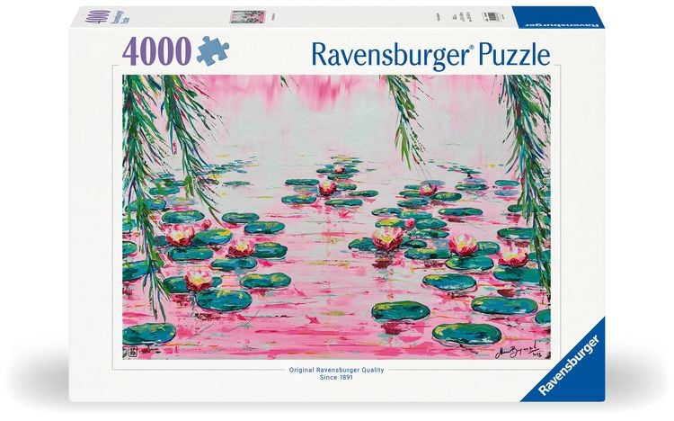 Produktbild: Erwachsenenpuzzle 4000 Teile - Rosafarbene Seerosen von Mauro Bergonzoli