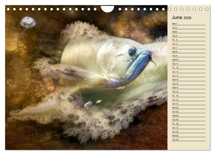 Produktbild: Fractalized creatures (Wall Calendar 2026 DIN A4 landscape), CALVENDO 12 Month Wall Calendar