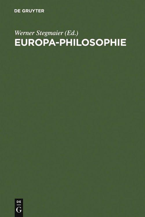 Produktbild: Europa-Philosophie