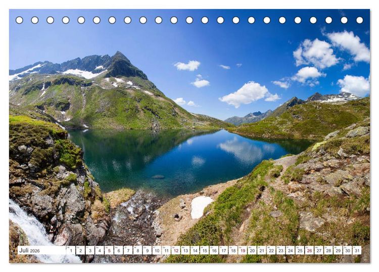 Produktbild: Ennstaler Bergseen in den Schladminger Tauern (Tischkalender 2026 DIN A5 quer), CALVENDO Monatskalender