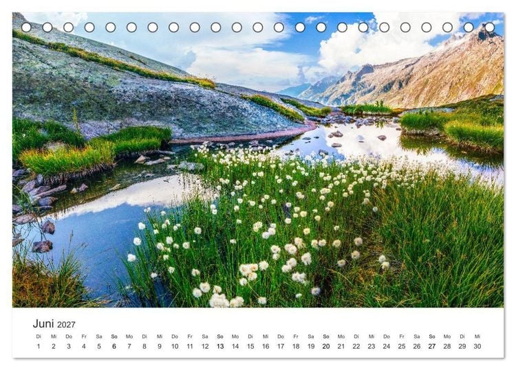 Produktbild: Schweiz - die Bergidylle (Tischkalender 2027 DIN A5 quer), CALVENDO Monatskalender