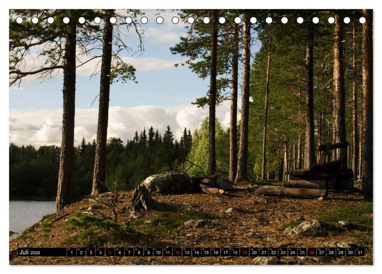 Produktbild: Schweden + Norwegen (Tischkalender 2026 DIN A5 quer), CALVENDO Monatskalender