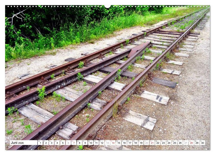 Produktbild: Schienen ins Nichts - Ein St&uuml;ck ostpreu&szlig;ischer Eisenbahngeschichte (hochwertiger Premium Wandkalender 2026 DIN A2 quer), Kunstdruck in Hochglanz