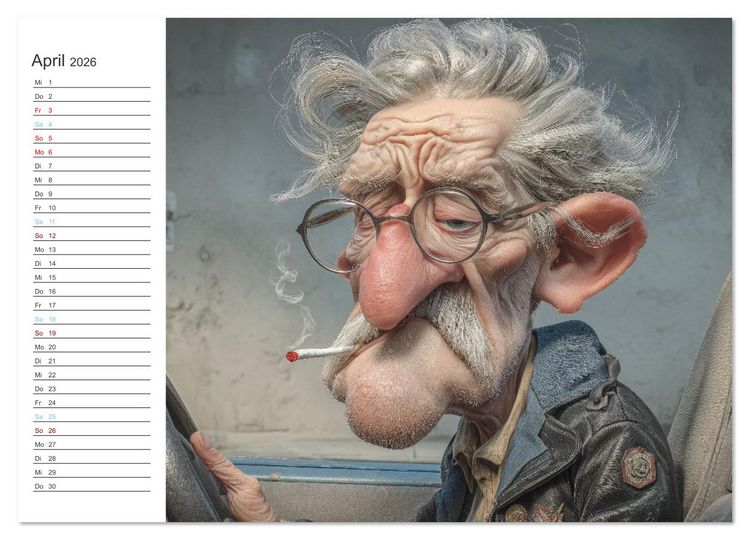 Produktbild: Arbeiten bis der Rollator funkt! (Wandkalender 2026 DIN A3 quer), CALVENDO Monatskalender