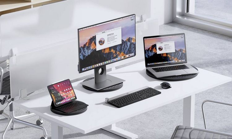 Produktbild: SpeaKa Professional SP-MT-200 Monitor-Drehteller 1 Display(s) 25,4 cm (10") - 68,6 cm (27") Schwarz Drehbar