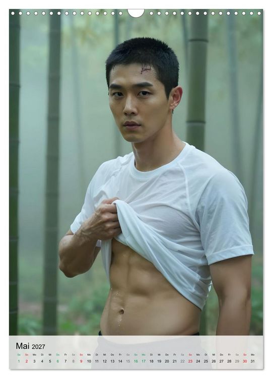 Produktbild: Echte Kerle &ndash; K-Drama Stil (Wandkalender 2027 DIN A3 hoch), CALVENDO Monatskalender