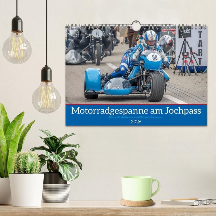 Produktbild: Motorradgespanne am Jochpass (Wandkalender 2026 DIN A4 quer), CALVENDO Monatskalender