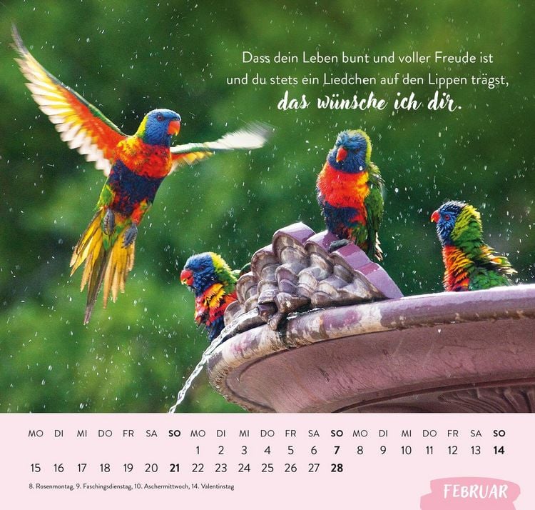 Produktbild: Wandkalender 2027: Was ich dir von Herzen w&uuml;nsche