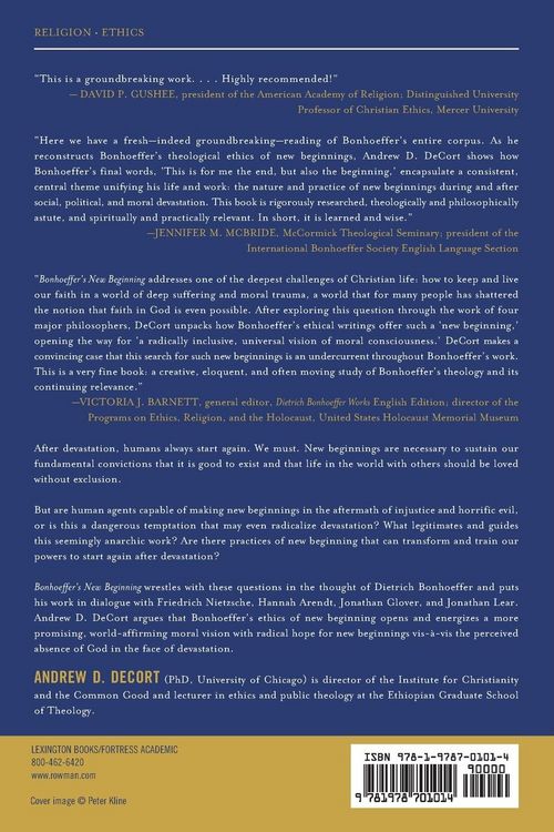 Produktbild: Bonhoeffer's New Beginning