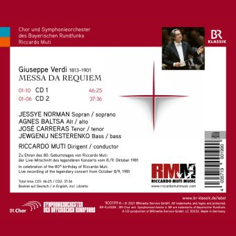 Produktbild: Norman/Muti/BR Chor und SO: Messa da Requiem