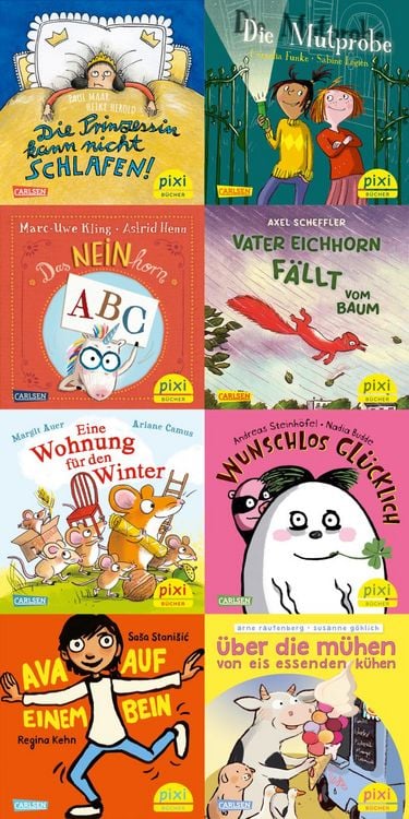 Produktbild: Pixi-8er-Set 295: Beliebte Autor*innen gratulieren Pixi (8x1 Exemplar)