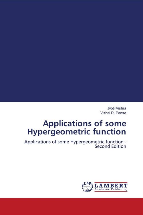 Produktbild: Applications of some Hypergeometric function