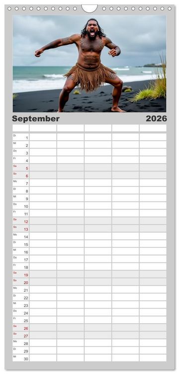 Produktbild: Familienplaner 2026 - Krieger - Im Wandel der Zeit mit 5 Spalten (Wandkalender, 21 x 45 cm) CALVENDO