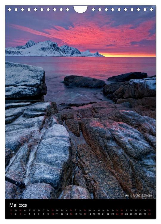 Produktbild: Northern Norway (Wandkalender 2026 DIN A4 hoch), CALVENDO Monatskalender