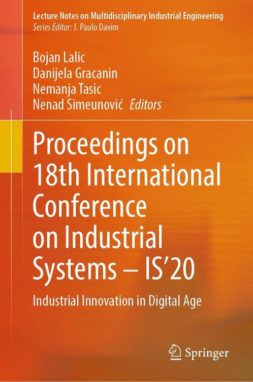 Produktbild: Proceedings on 18th International Conference on Industrial Systems - IS'20