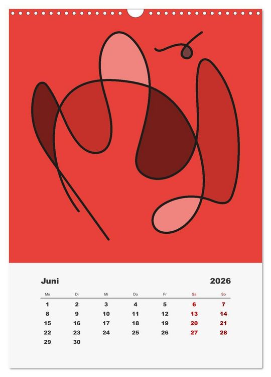 Produktbild: FormArt - Linien und Farben (Wandkalender 2026 DIN A3 hoch), CALVENDO Monatskalender